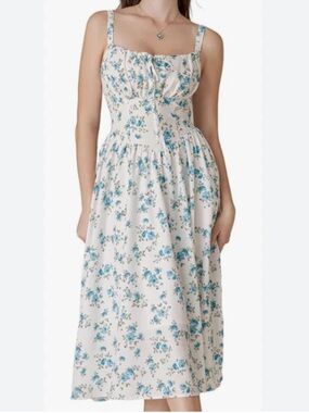 Hottest Milkmaid Summer Floral Midi Dress size S